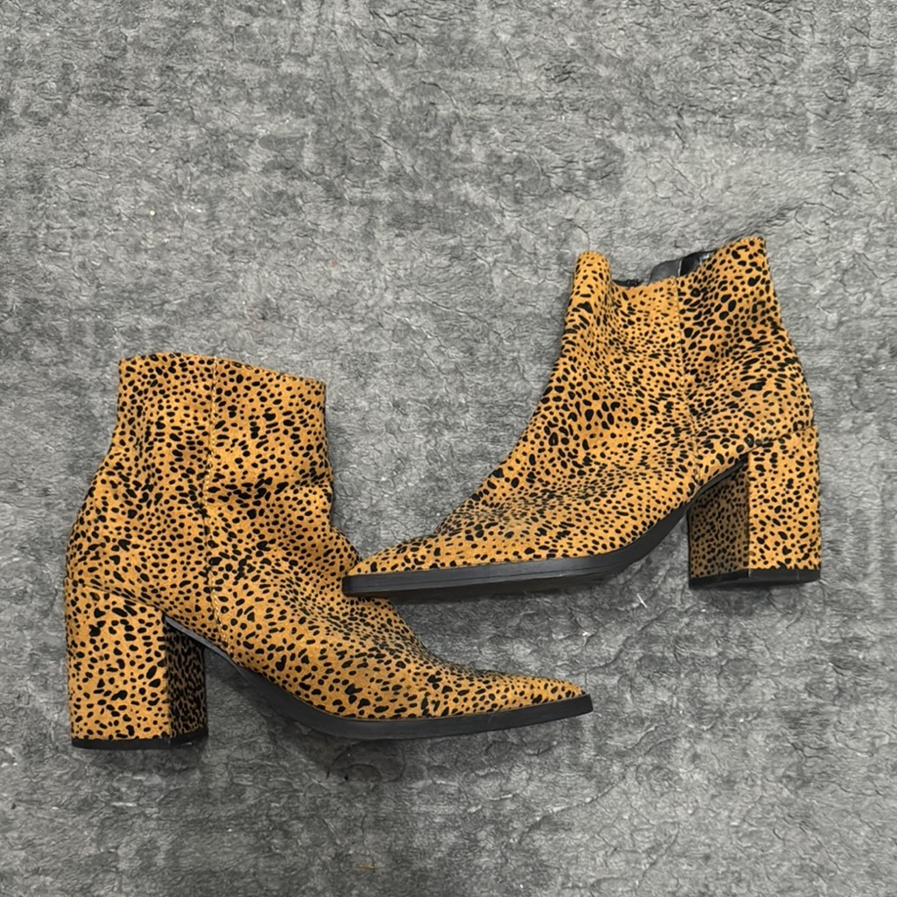 Leopard Print Ankle Boots